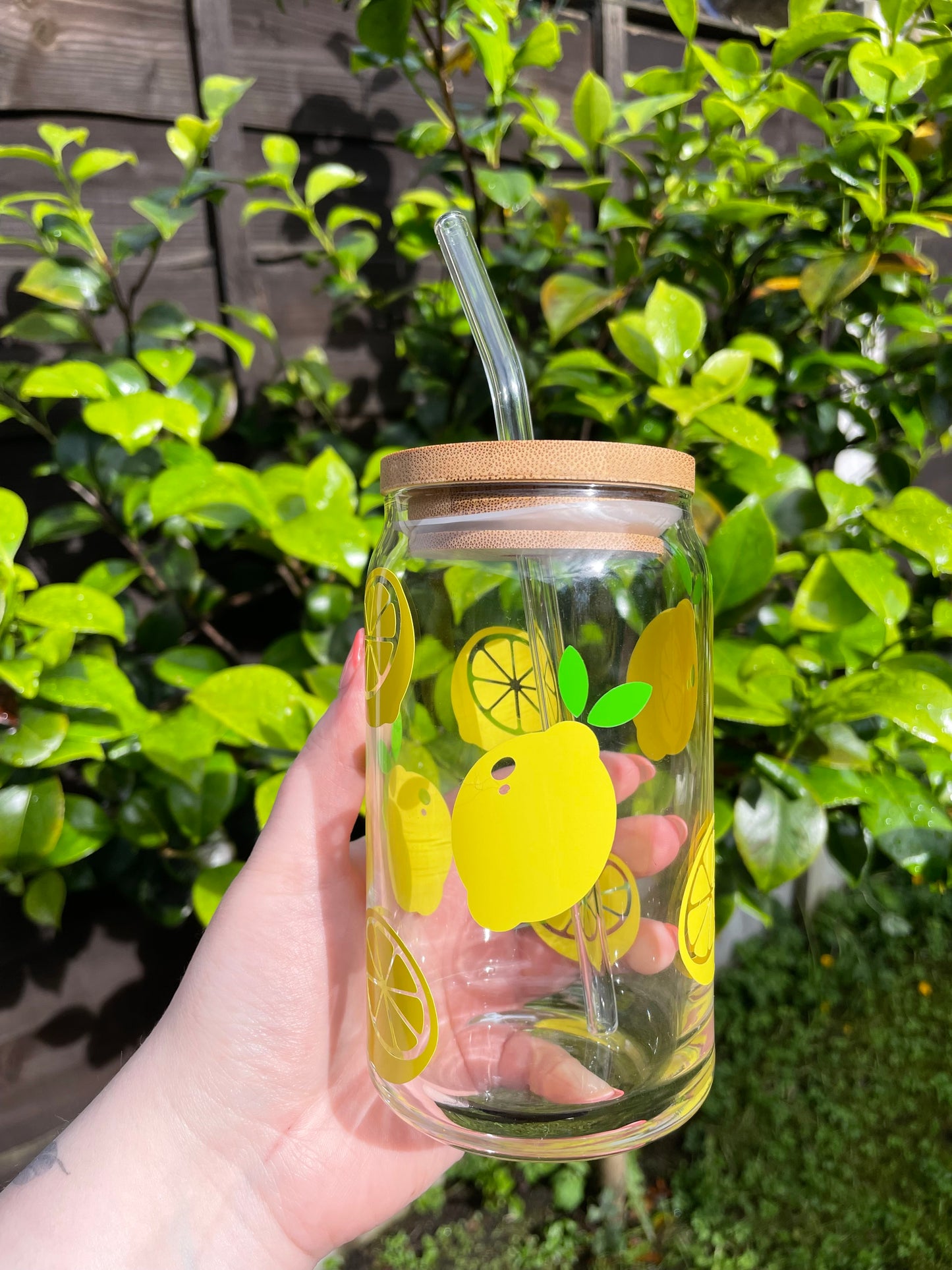 Lemons Glass Cup