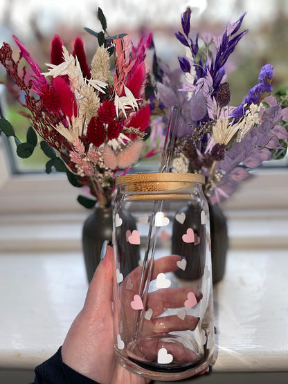 Mini Hearts Glass Cup