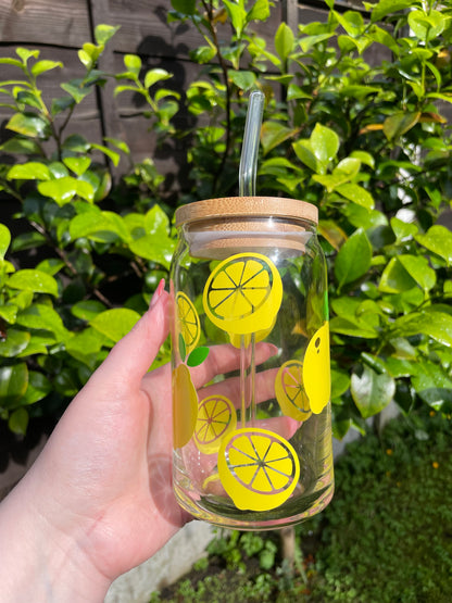 Lemons Glass Cup